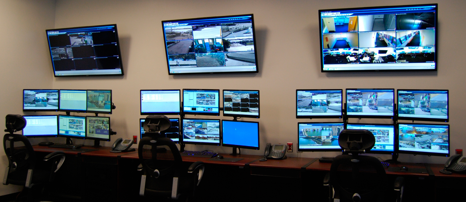 Puestos de mando y vigilancia con video wall