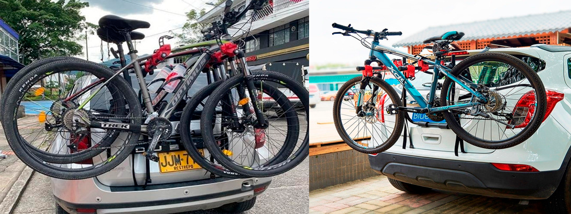 soporte transporte de bici empotrada el carro