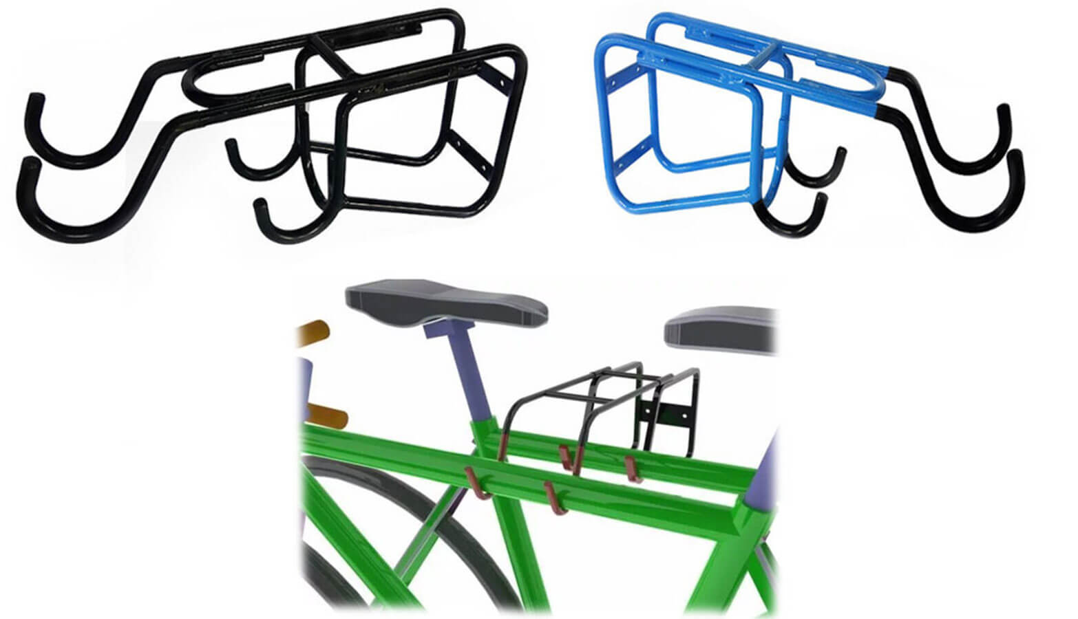 Soporte anticaida para bicicleta