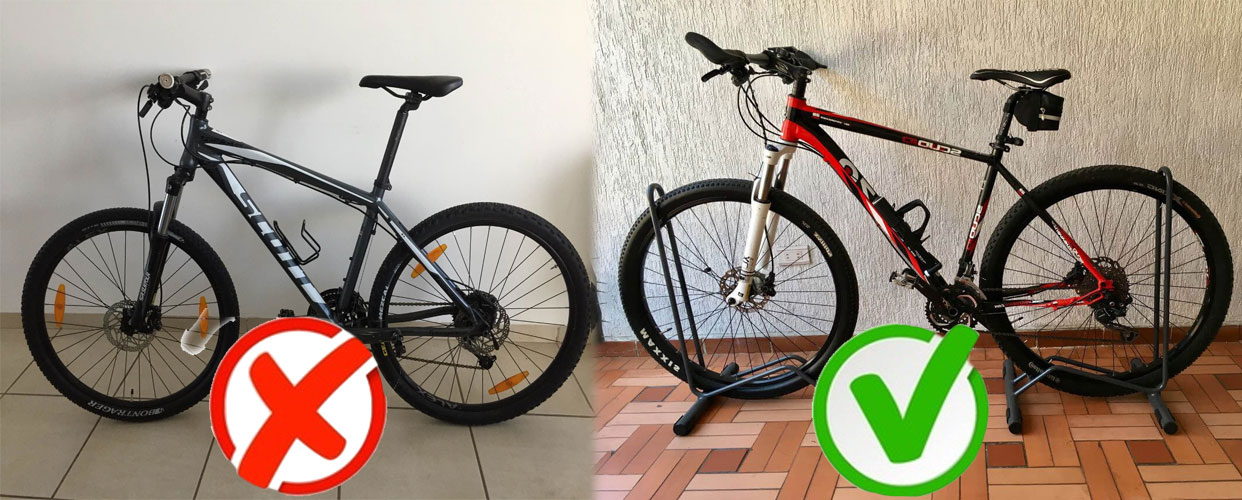 Soportes para bicicletas de ciclomontañismo