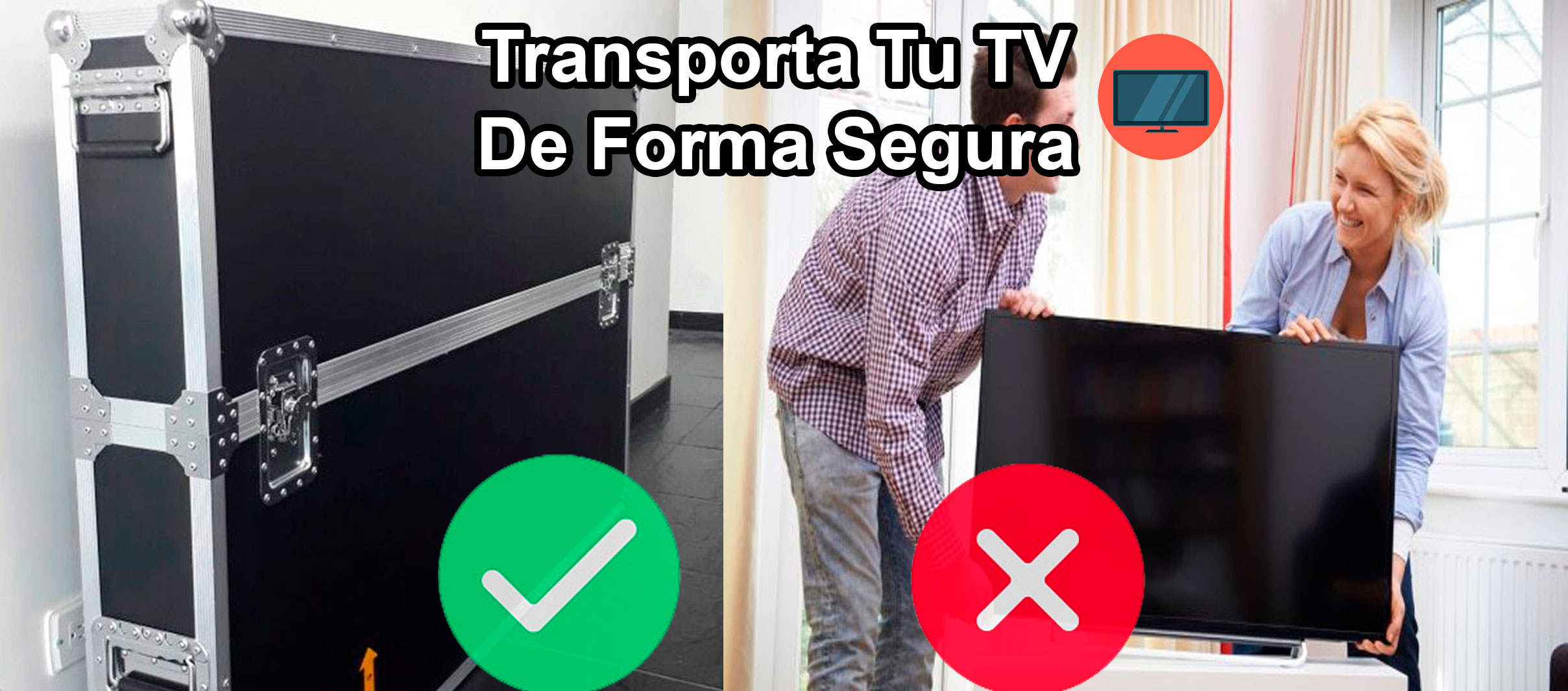 Rack para transportar tv de forma segura