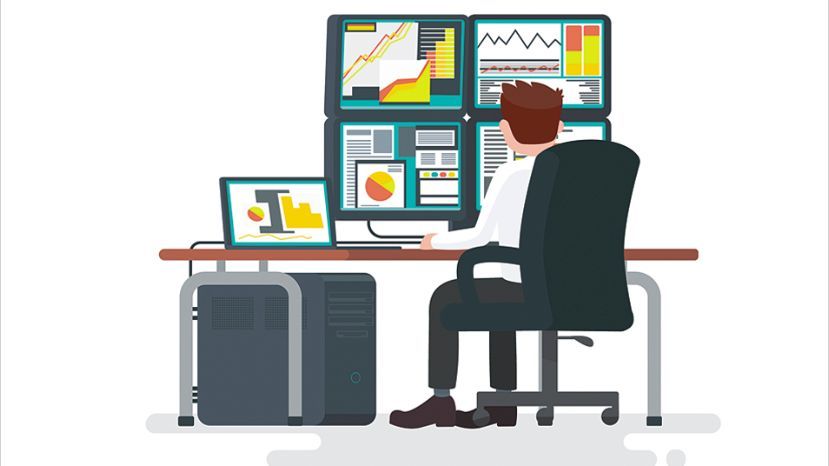 Soporte de monitor para traders