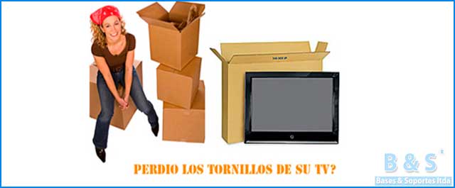 Tornillos y tuercas de soportes para tv