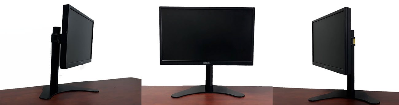 Soportes de monitor en distintas posiciones