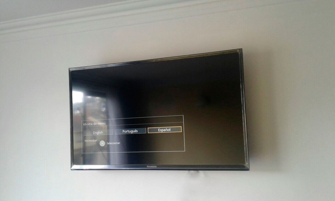 Instalacion de soporte para televisor 