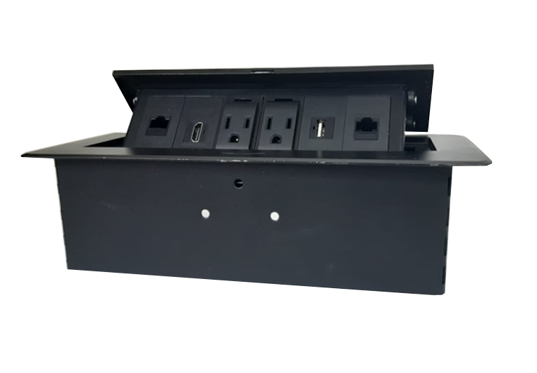 cajas de conexion modulable 6 puertos push conexion
