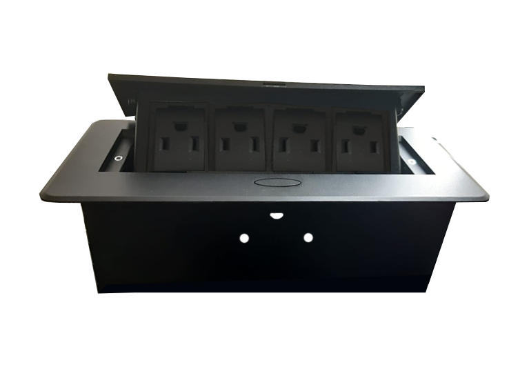 caja de conectividad no modulable para 4 puertos electricos