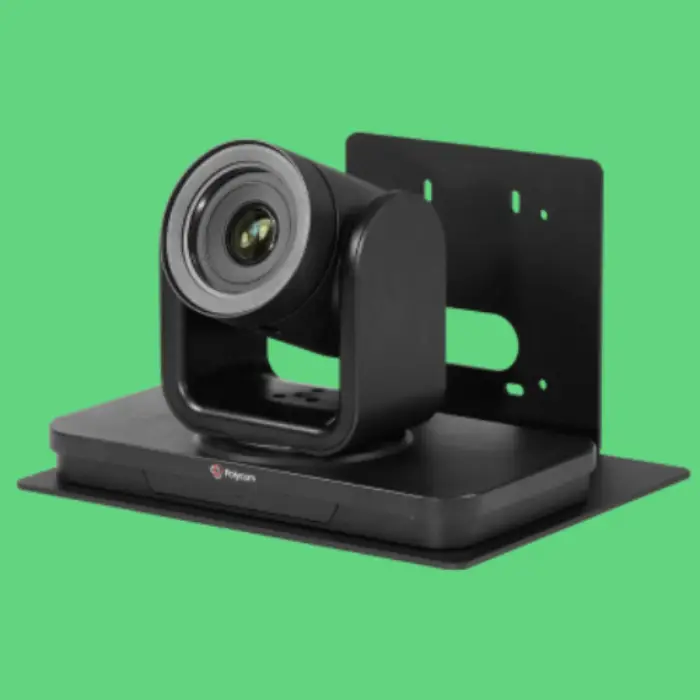 Cámara de videollamada instalada con soporte de pared