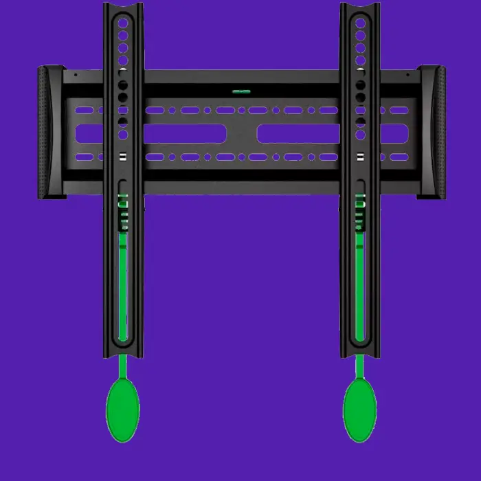 Soporte fijo de pared para TV montado en sala