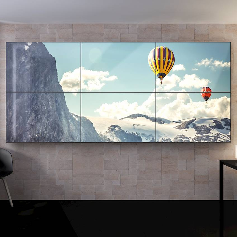 videowall de pared para monitores platinas largas